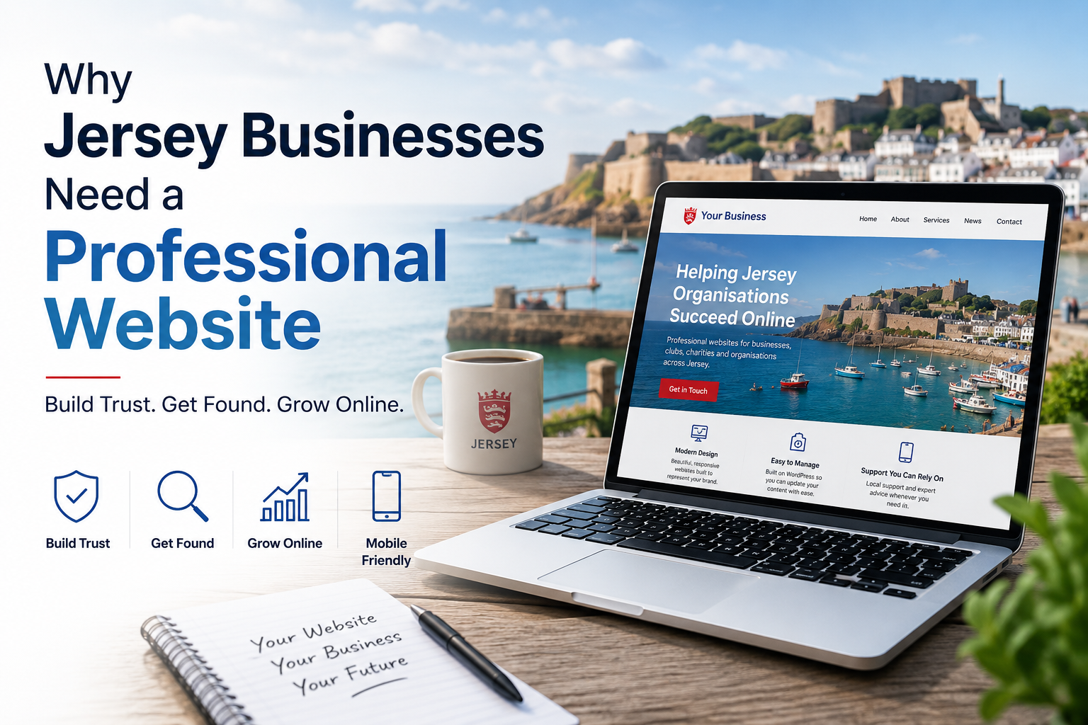 Professional website design for Jersey businesses