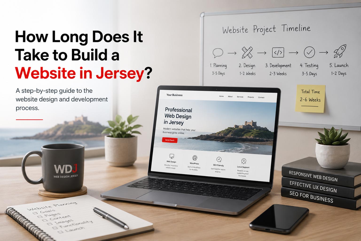 How long it takes to build a website in Jersey
